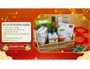 🎁 Giỏ qu&agrave; thủ c&ocirc;ng &ndash; Qu&agrave; Tết sức khỏe tinh tế & &yacute; nghĩa từ hệ sinh th&aacute;i Giftset IICSHOP.VN