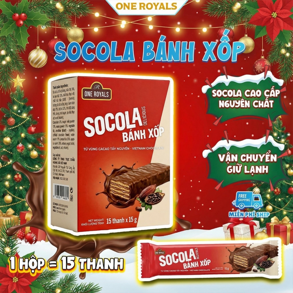 Socola B&aacute;nh Xốp ONE ROYALS - Thanh 15g