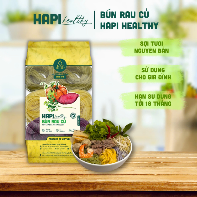 B&uacute;n rau củ HAPI g&oacute;i 255g