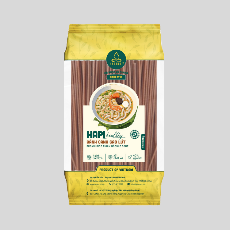 B&aacute;nh canh gạo lứt HAPI g&oacute;i 300g